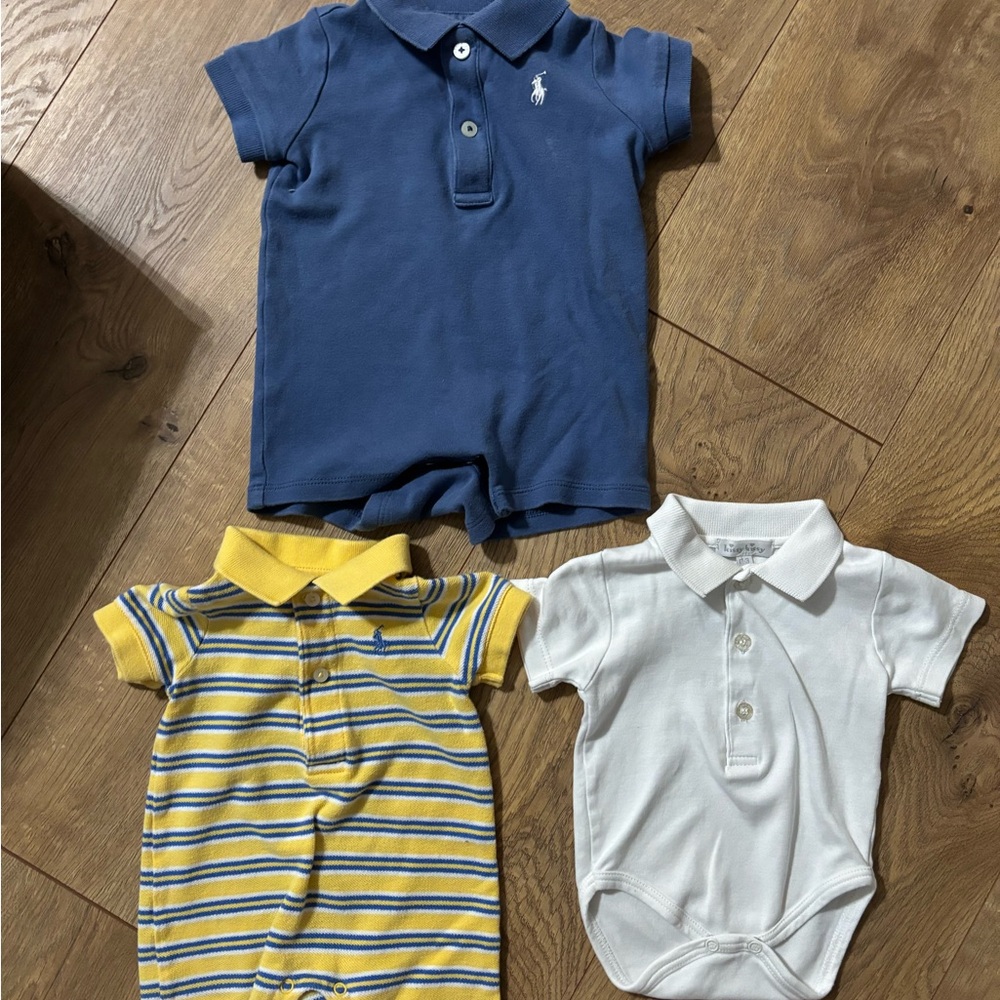 Ralph Lauren and Polo Lot VEUC Shortalls and Bodysuit